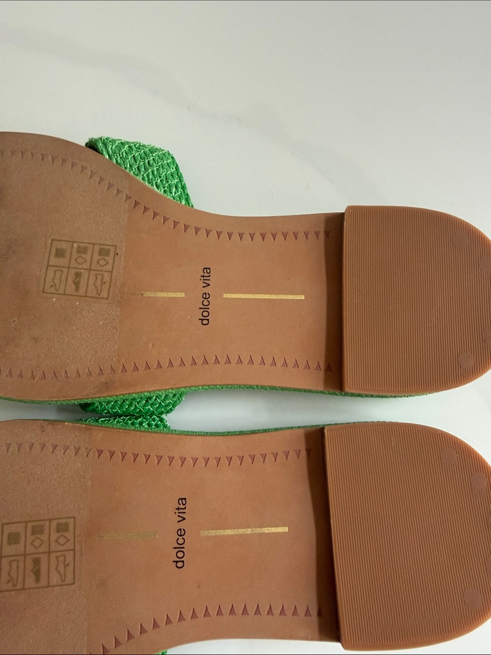 Dolce Vita Green Braided Slide Mules - Picture 2 of 3